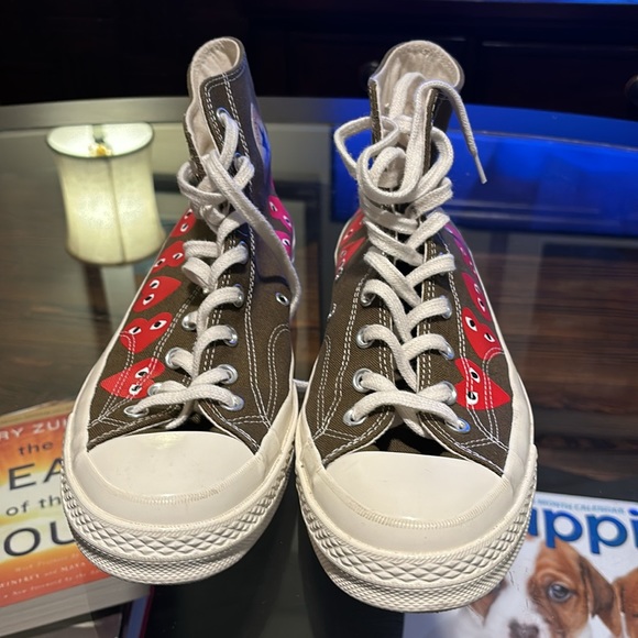 Come des Garçons Play X Converse Coated Sneakers - Picture 2 of 3